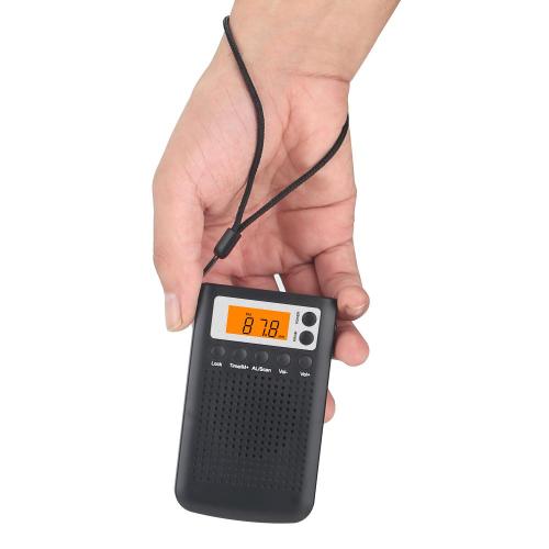 Rádio Relógio De Bolso Barato Com Rádio Relógio Digital Recarregável Fm