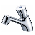 Hand Press Self Closing Delay Action Pillar Faucet