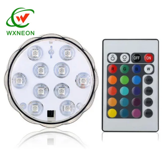 RGB Color Changing 10 LED Underwater Submersible Lamp