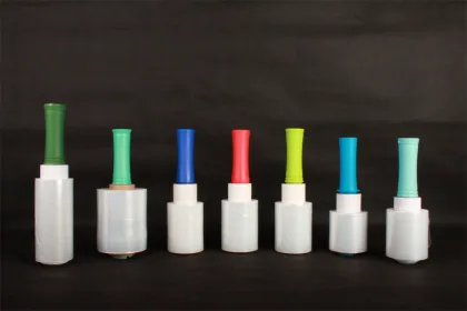 Colour stretch film with handle