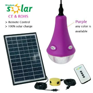 Home solar lighting kit with mobile changer led bulb mini fan