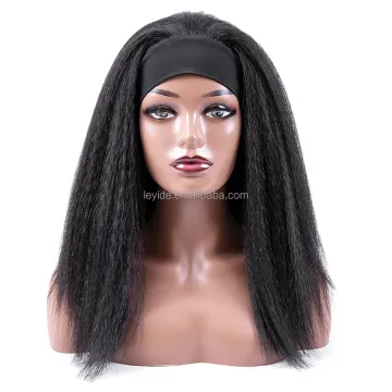 Wholesale Head Band Wig, Kinky Straight Synthetic Headband Wig, Headband Wigs For Black Women