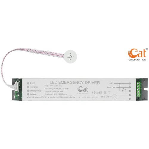 Con fuente de alimentación de emergencia LED de batería de litio Buili-in