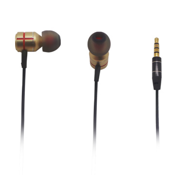Écouteurs mobiles stéréo basse en métal dans l&#39;oreille