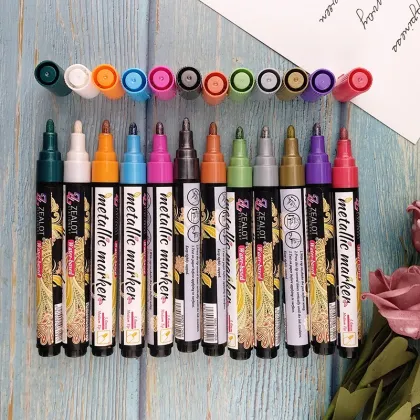Factory Direct Sales Uni Posca Paint Metallic Marker Pen, Multi-colored Metal Marker