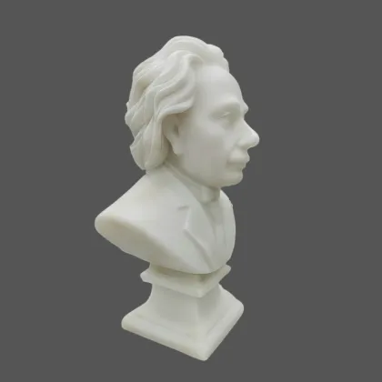 Albert Einstein Marble Bust Sculpture
