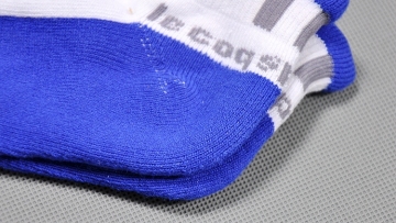 short terry socks white and blue socks