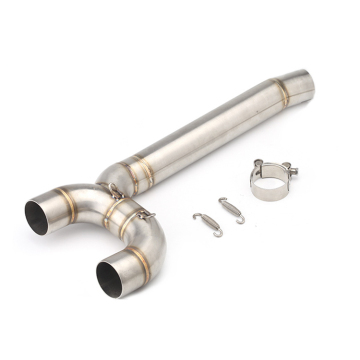 Motorcycle Middle Pipe Link Connect Accessories for FZ6 & FZ6N Models (2004-2009) - Enhance Your Slip-On Exhaust Experience