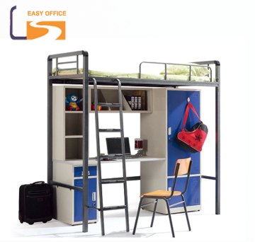 Large Storing Space Wood and Steel Single Bed