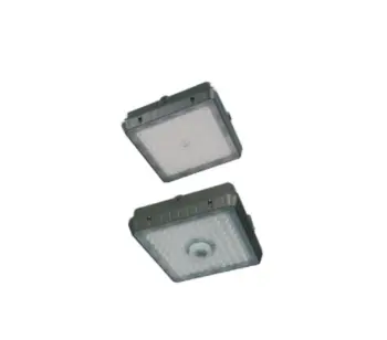 Youth Green AC120-277V Dimmable 3CCT Sensing LED Canopy Light for Parking Lots and Gas Stations