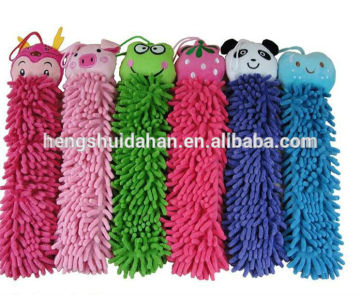 microfiber chenille animal hand towel