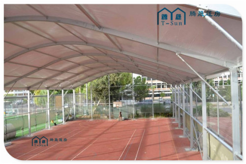 New Basketball 20x40m semi permanent dome marquee in China