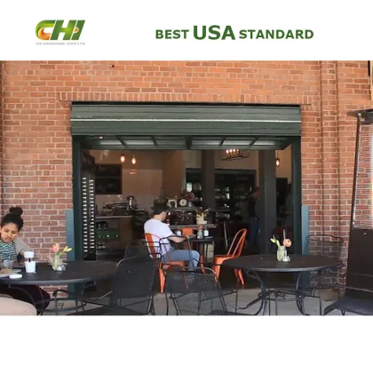 Full View Folding Overhead Door