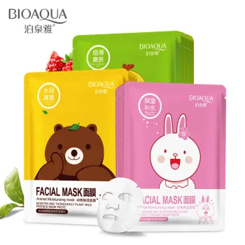 BIOAQUA Moisturizing and Clear Plant Extract Cartoon Moisturizing Mask