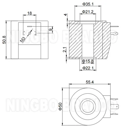 Solenoid Coil for LIYONGDA ZCL Series Refrigeration Valve