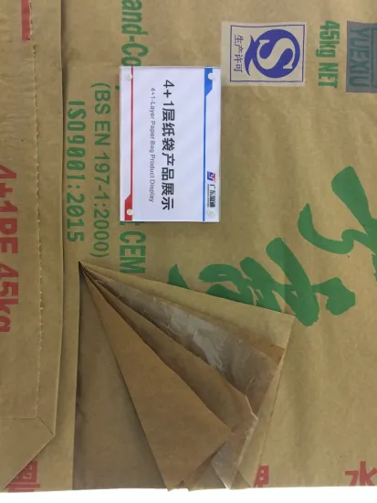 Cement Material Plastic Liner Paper bag