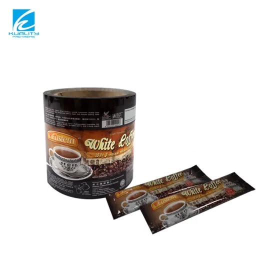 Custom Printed Plastic Laminated Aluminum Foil Sachet Roll Film for Coffee