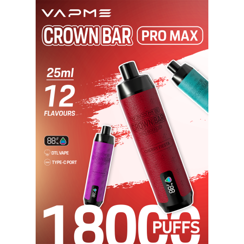 Vapme Crown Bar 18000 Puffs al por mayor Vapor de cigarrillos