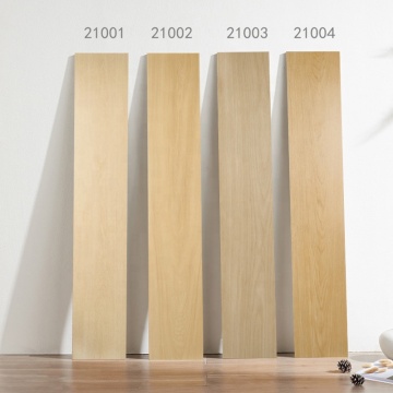Warm Color Solid Wood Effect Tile for Bedroom and Living Room Floors