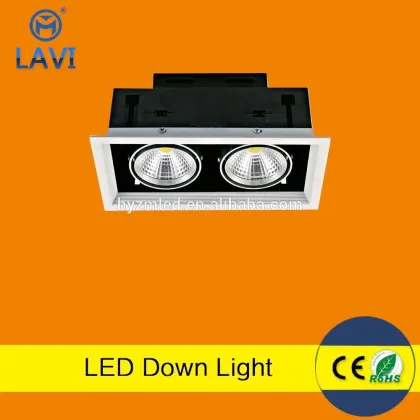 2*20W adjustable grille light,30w led grille light,20w*2 cob led grille light for shopping mall