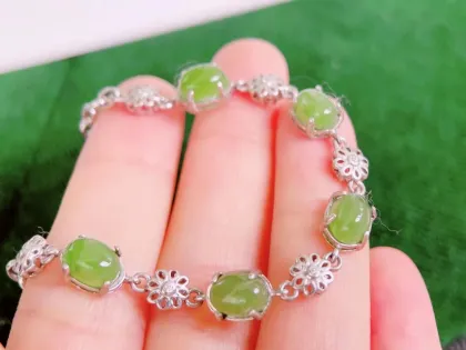 925 Silver & Hetian Jade Bracelet Sets for Women - Jewelry Gift Ideas
