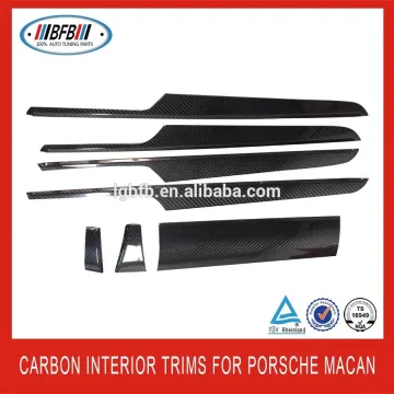 Car Carbon Fiber Interior Trims For Porsche Macan, High Quality Car