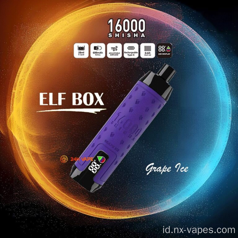 Kotak peri Shisha 16000 Puffs Disposable Vapes Wholesale