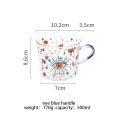 Creative Flower Coffee Mug Office Glass Water tasse