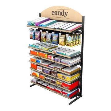 Disponces et étagères de magasin de bonbons de vente au détail moderne personnalisée et étagères