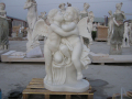 Estátuas De Pequenos Anjos De Mármore Branco À Venda