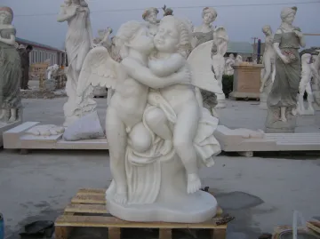 White Marble Little Angel Statues For Sale