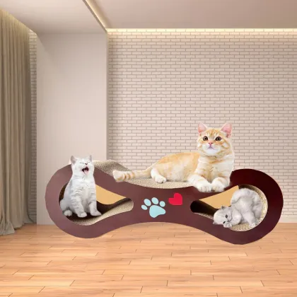 Durable Sturdy Accessory Cat Scratch Pad - 8-Shaped Cat Scratch Board for Cats Playing