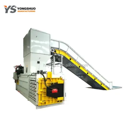 Automatic Horizontal Hydraulic Waste Paper Board Cardboard Compactor