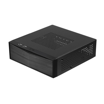 HTPC के लिए एल्यूमीनियम शेल के साथ अनुकूलन योग्य मिनी ITX पीसी कार्यालय डेस्कटॉप कंप्यूटर केस