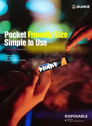 Dunke disposable 600puffs vape pen vape tank atomizer