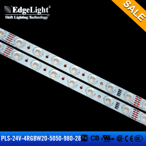 Edgelight High brightness aluminum 2835 rgbw led strip light with CE Rohs certificate new product