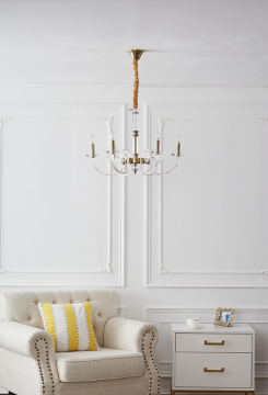 Living Room Project Design Glass Iron Chandeliers