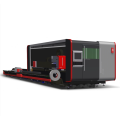 CNC-programmed fiber laser cutting machine