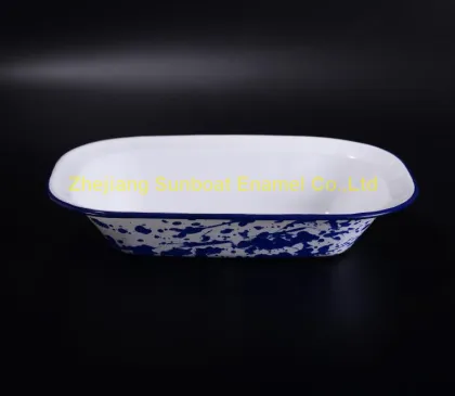 European Style Cast Iron Enamel Butter Dish