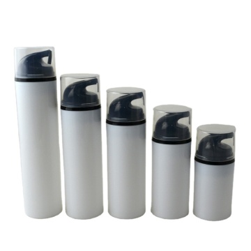 Customized Clear Cap PP White Vacuum Bottle 50ml - Hot Sale Empty Airless Pump Bottle