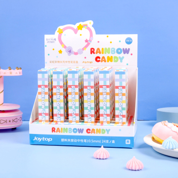 Wholesale Joytop 3113 Rainbow Candy Cartoon Pens - Kawaii Mystery Box