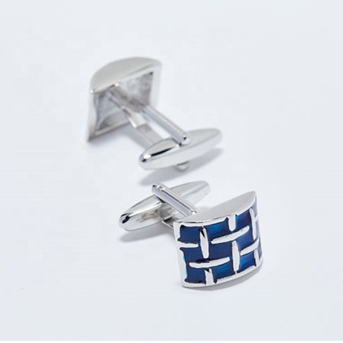 Wholesale Custom Gift Silver Stainless Cufflinks