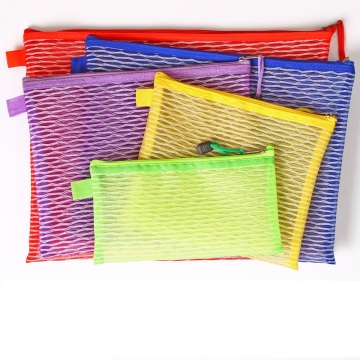 Nylon Water Wave Mesh Bag Notes Organizer