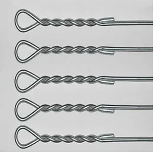 Black Iron Single Loop End Tie Wire