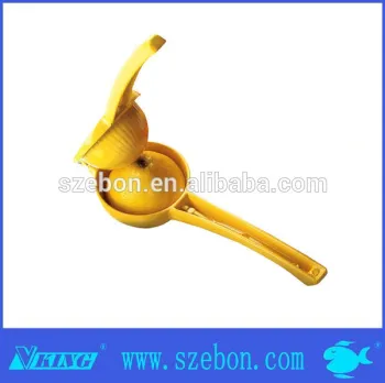 2014 promotion high quality stainless steel lemon squeezer with colorful painting