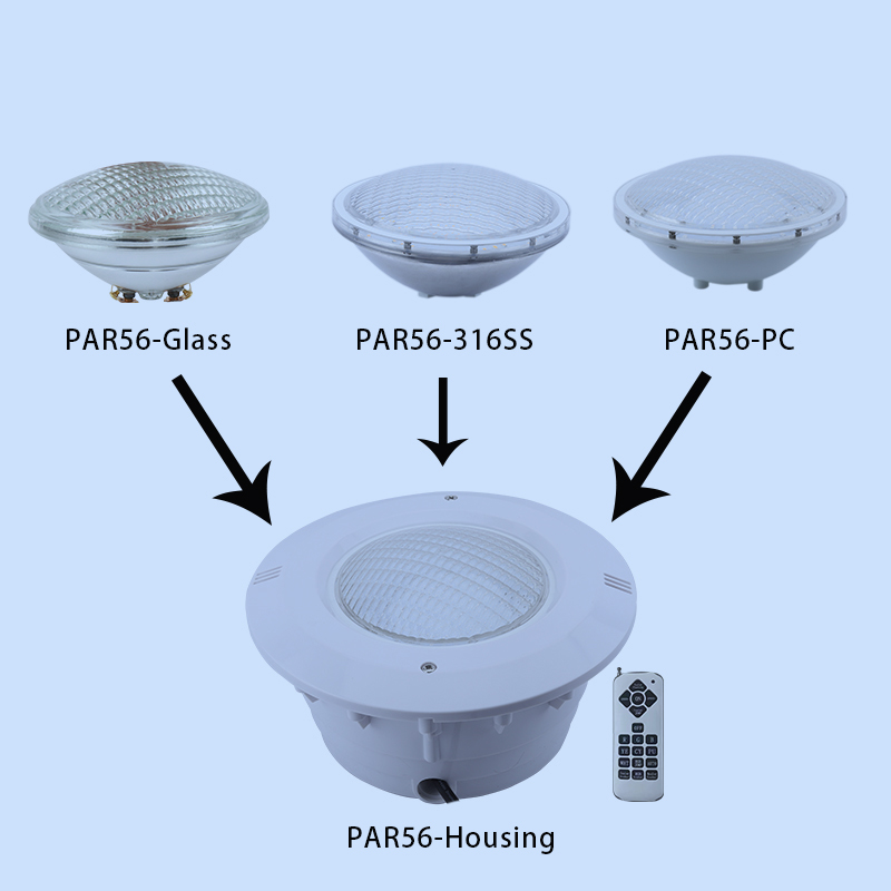 PAR56 گلاس SMD2835 واٹر پروف بلب