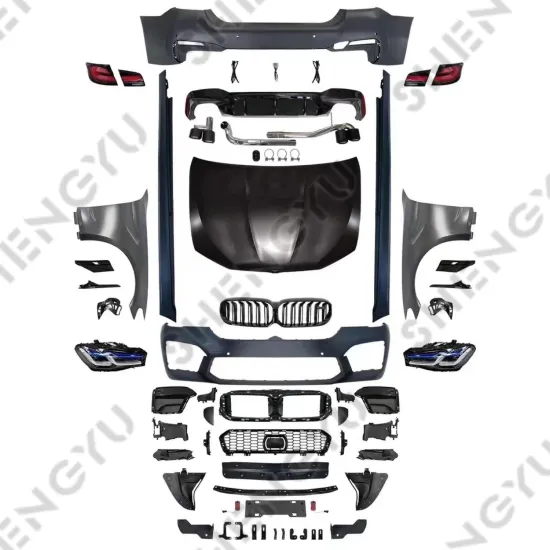 BMW 5 Series Body Kit F10 F18 11-17 to G30 G38 M5 Style - Front Bumper & Rear Lip with Exhaust Pipe