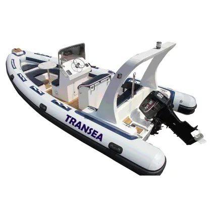 2019 Bestselling Taiwan Hypalon Fiberglass Rigid Hull Boat 6.80m with CE Certification