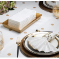 Серветки для рук з білого паперу Luxury Linen Feel Airlaid