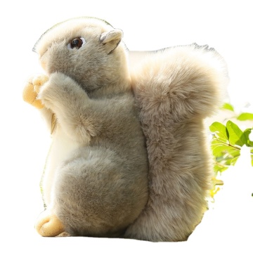 Factory OEM ODM Custom Plushies: Realistic Squirrel Stuffed Toys for Wholesalers